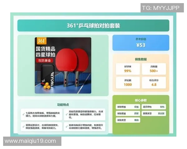 乒乓球装备选购指南推荐适合初学者和进阶玩家的优质球拍选择